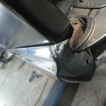 Restaurierung von Mercedes Benz Heckflossen (W108 - W111)